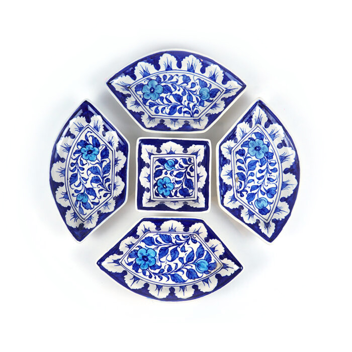 Blue Pottery Italian Salad Dish