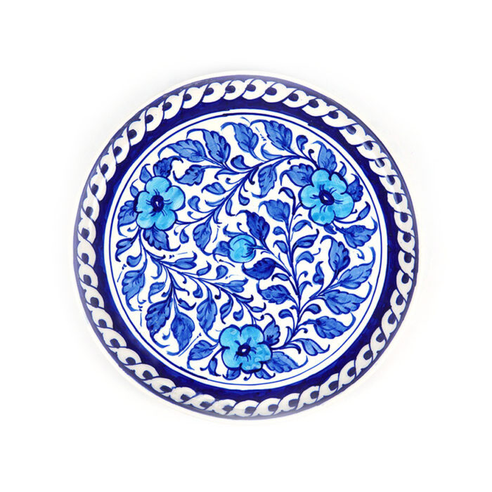 Blue Pottery Round Plate