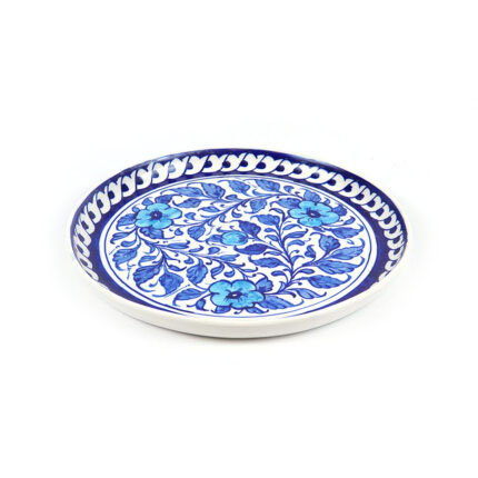 Blue Pottery Round Plate
