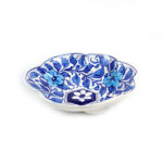 Blue Pottery Rose Dish