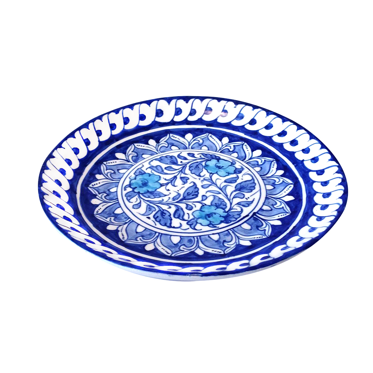 Blue Pottery Plate Dewaan 1