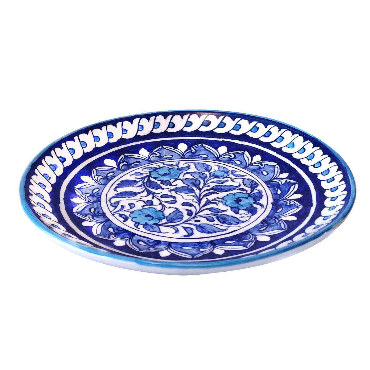 Blue Pottery Plate Dewaan 2
