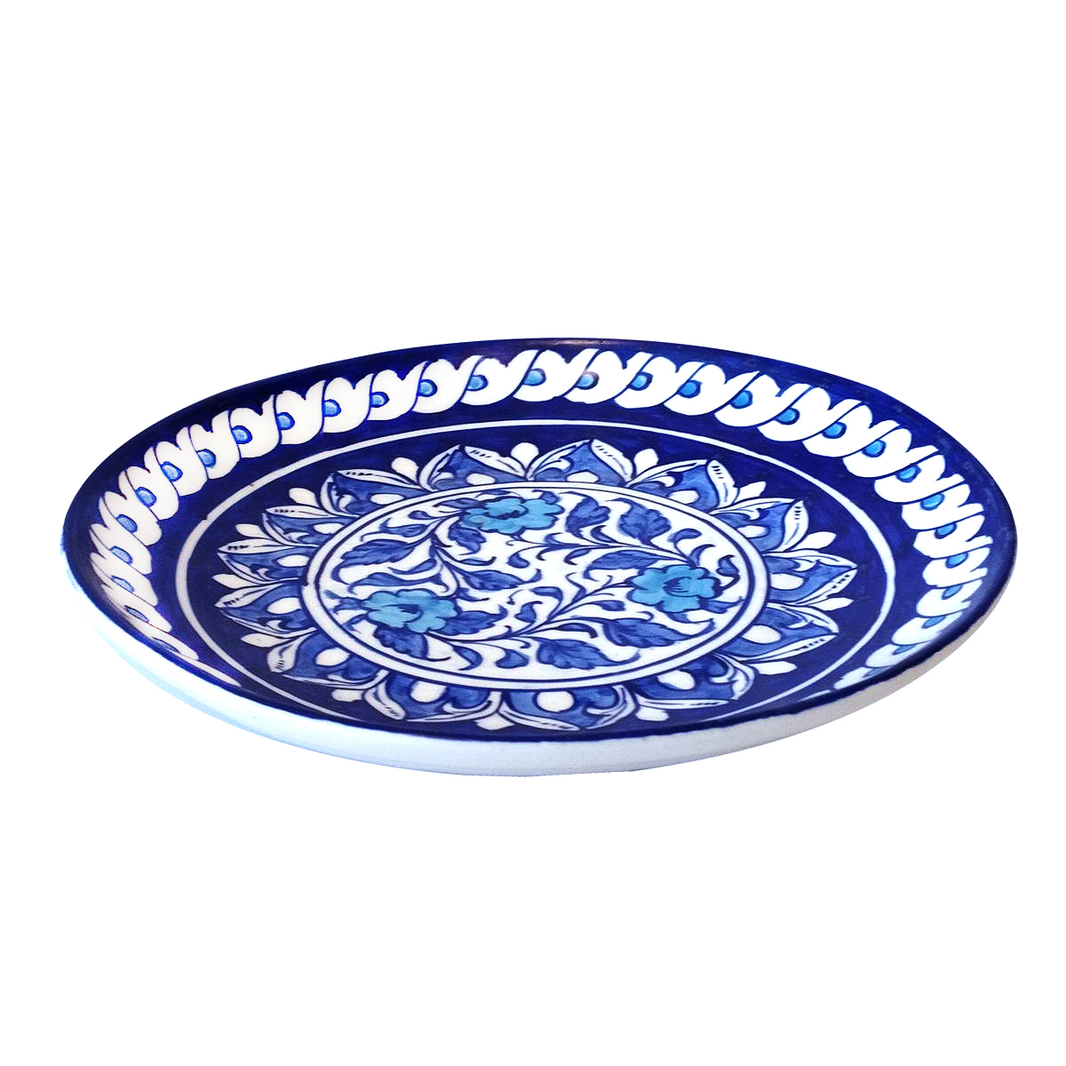 Blue Pottery Plate Dewaan 4