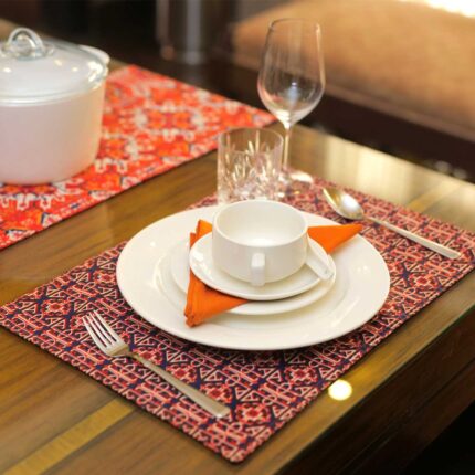 Orange Pattern Table Placemat