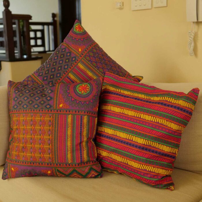 Patch Work Cushion Cover Set